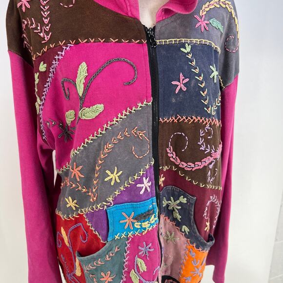 Rising Tide Vintage Hoodie Jacket Pink - Picture 2 of 11